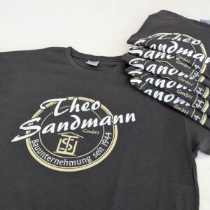 T-Shirts mit Firmenlogo im Transferdruck