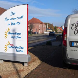 Pylon und Beschilderung Seniorentreff Werlte