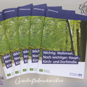 Faltflyer für die Volksbank